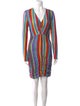 Jonathan Cohen Striped Knee-Length Dress
