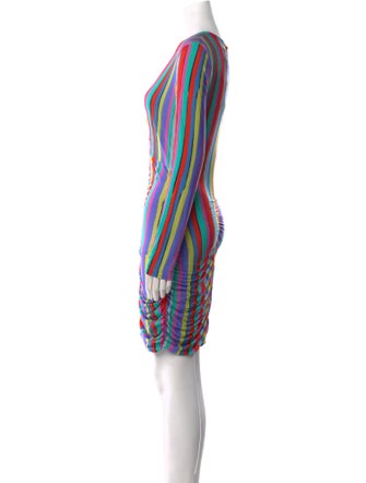 Jonathan Cohen Striped Knee-Length Dress