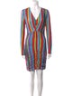 Jonathan Cohen Striped Midi Length Dress