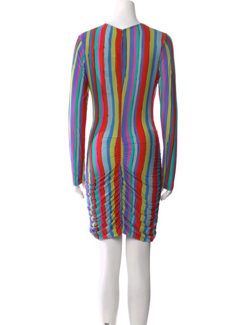 Jonathan Cohen Striped Midi Length Dress