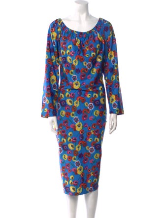 Jonathan Cohen Printed Midi Length Dress