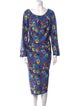 Jonathan Cohen Printed Midi Length Dress