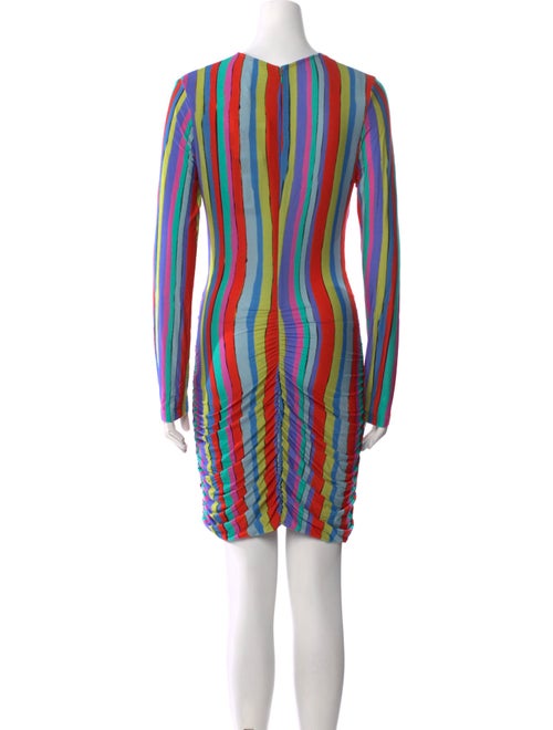 Jonathan Cohen Striped Midi Length Dress