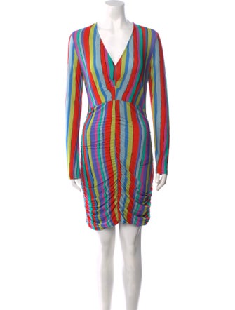 Jonathan Cohen Striped Knee-Length Dress