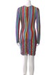 Jonathan Cohen Striped Knee-Length Dress