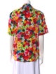 Jonathan Cohen Silk Floral Print Button-Up Top