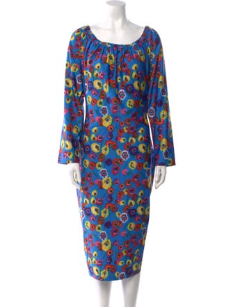 Jonathan Cohen Printed Midi Length Dress