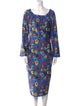 Jonathan Cohen Printed Midi Length Dress