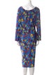 Jonathan Cohen Printed Midi Length Dress