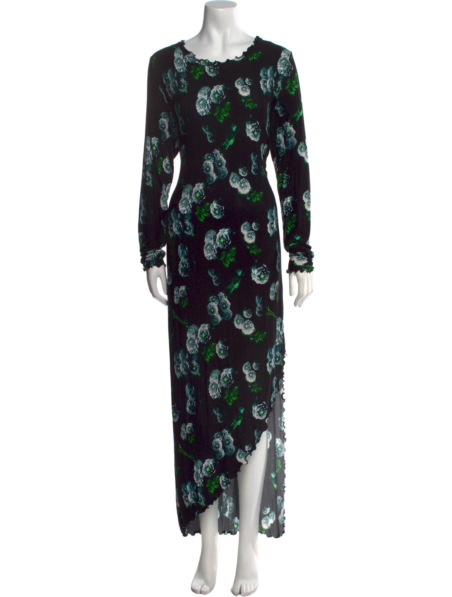 Jonathan Cohen Floral Print Long Dress