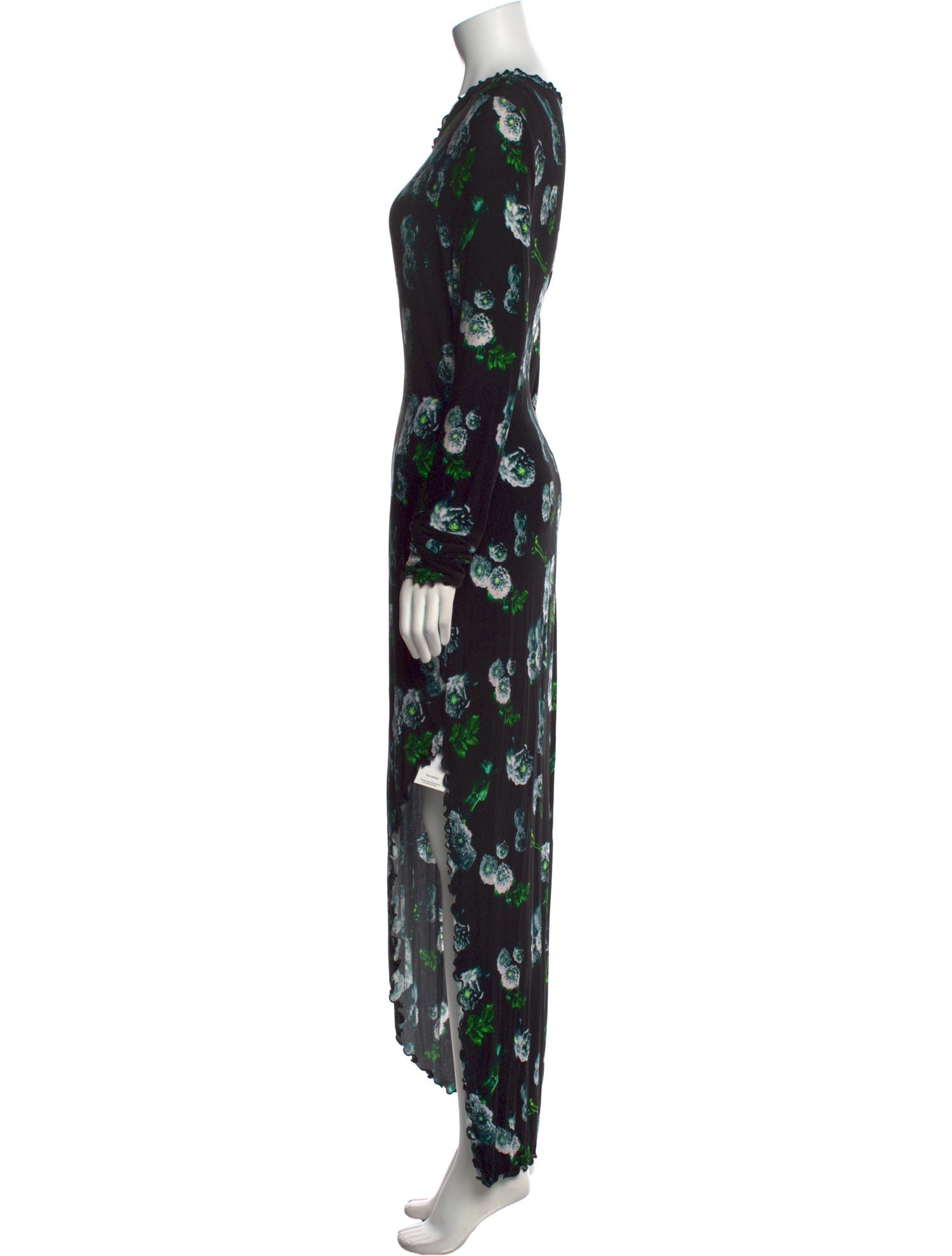 Jonathan Cohen Floral Print Long Dress