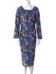 Jonathan Cohen Printed Midi Length Dress