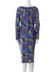 Jonathan Cohen Printed Midi Length Dress