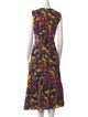 Jonathan Cohen Floral Print Midi Length Dress