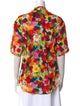 Jonathan Cohen Silk Floral Print Button-Up Top