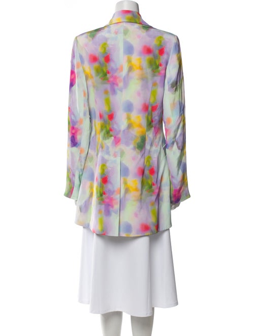 Jonathan Cohen Silk Floral Print Blazer