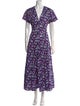 Jonathan Cohen Floral Print Long Dress