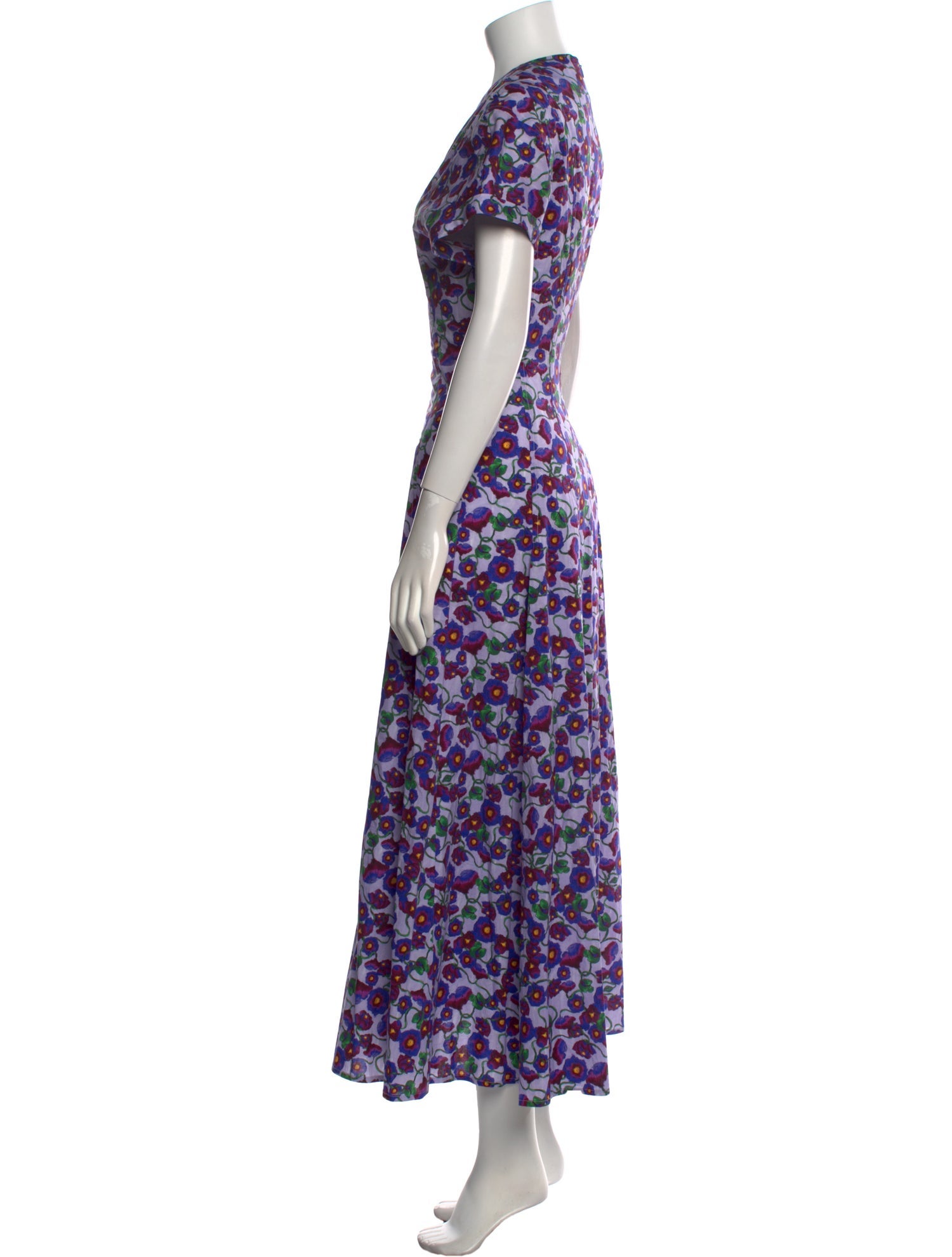 Jonathan Cohen Floral Print Long Dress