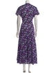Jonathan Cohen Floral Print Long Dress