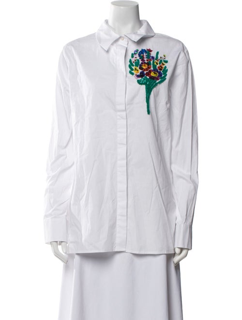 Jonathan Cohen Long Sleeve Button-Up Top