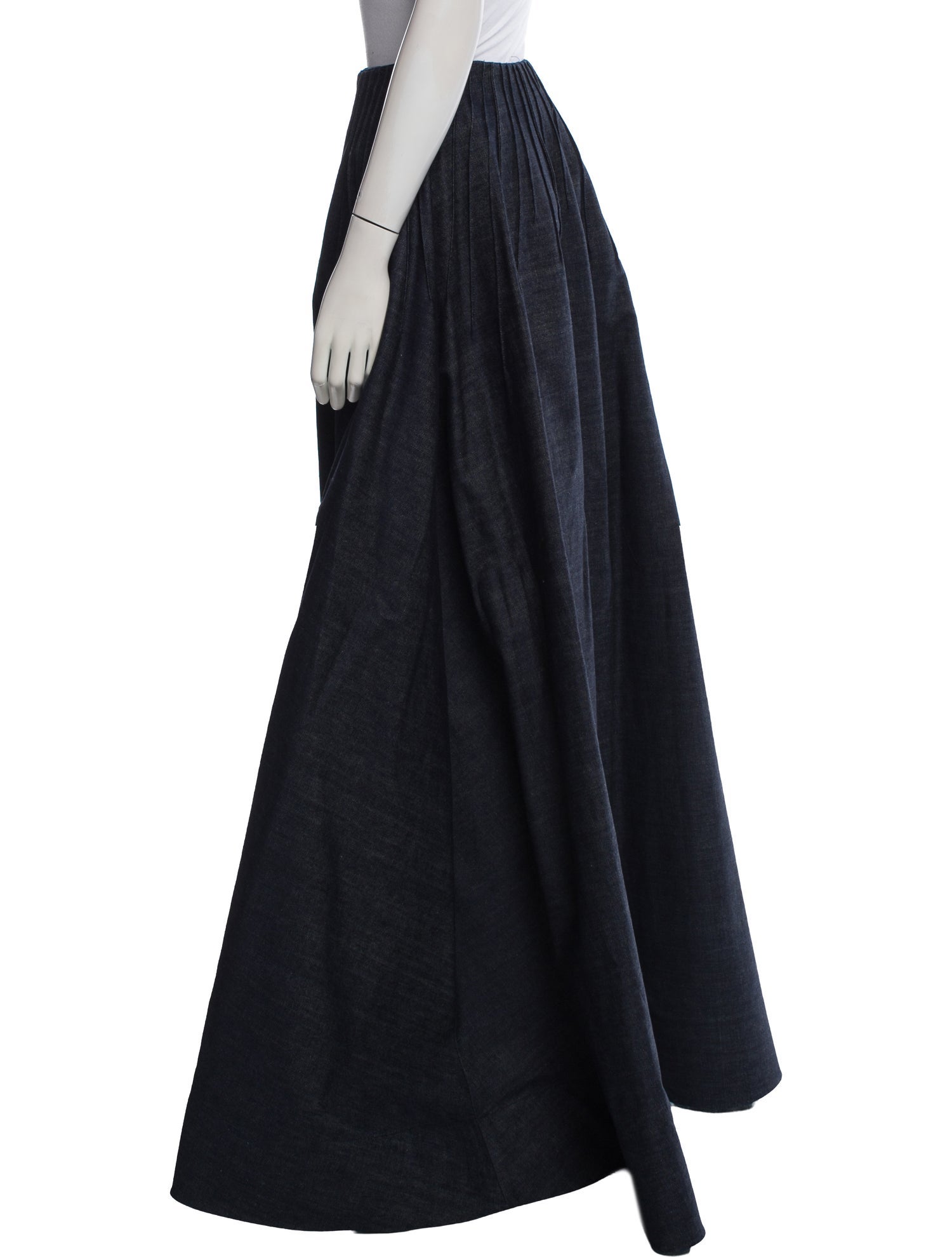 Jonathan Cohen Pleated Accents Long Skirt