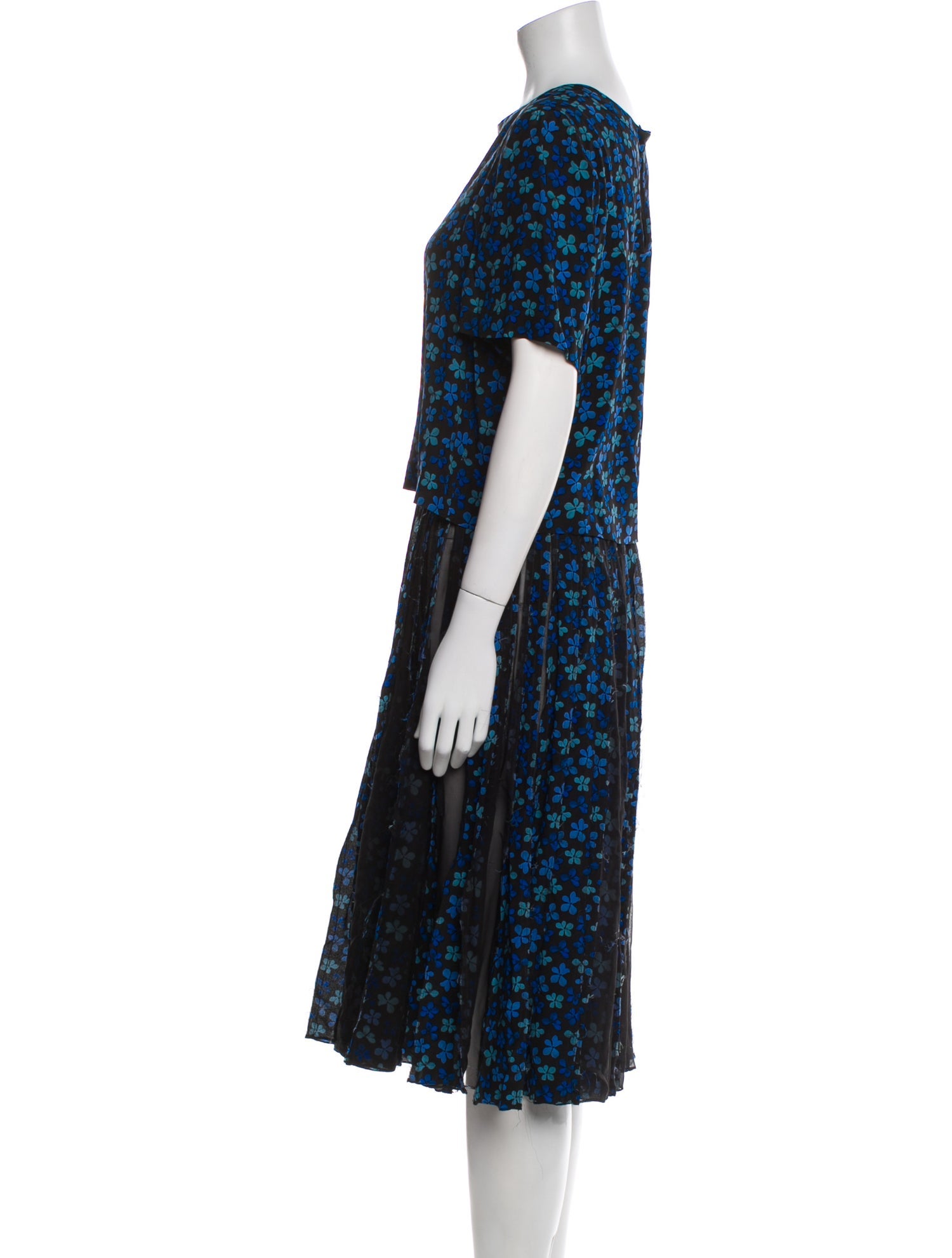 Jonathan Cohen Silk Midi Length Dress