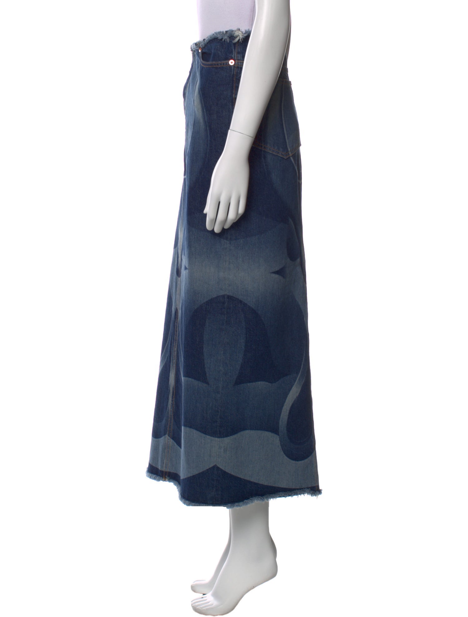 Conner Ives Printed Midi Length Skirt