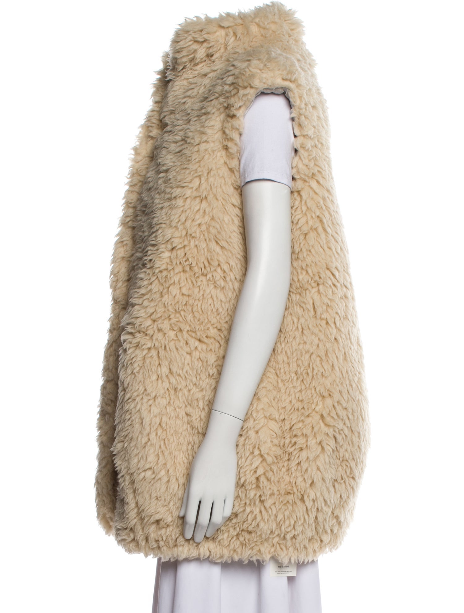 Conner Ives Wool Faux Fur Coat