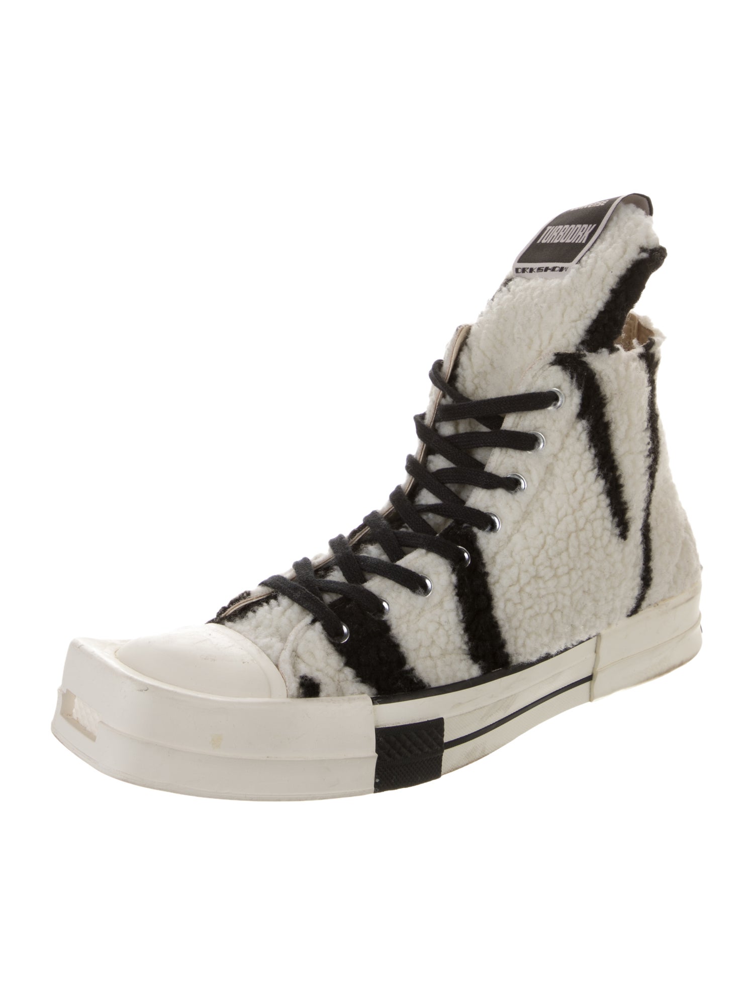 Converse x DRKSHDW Shearling Animal Print Sneakers