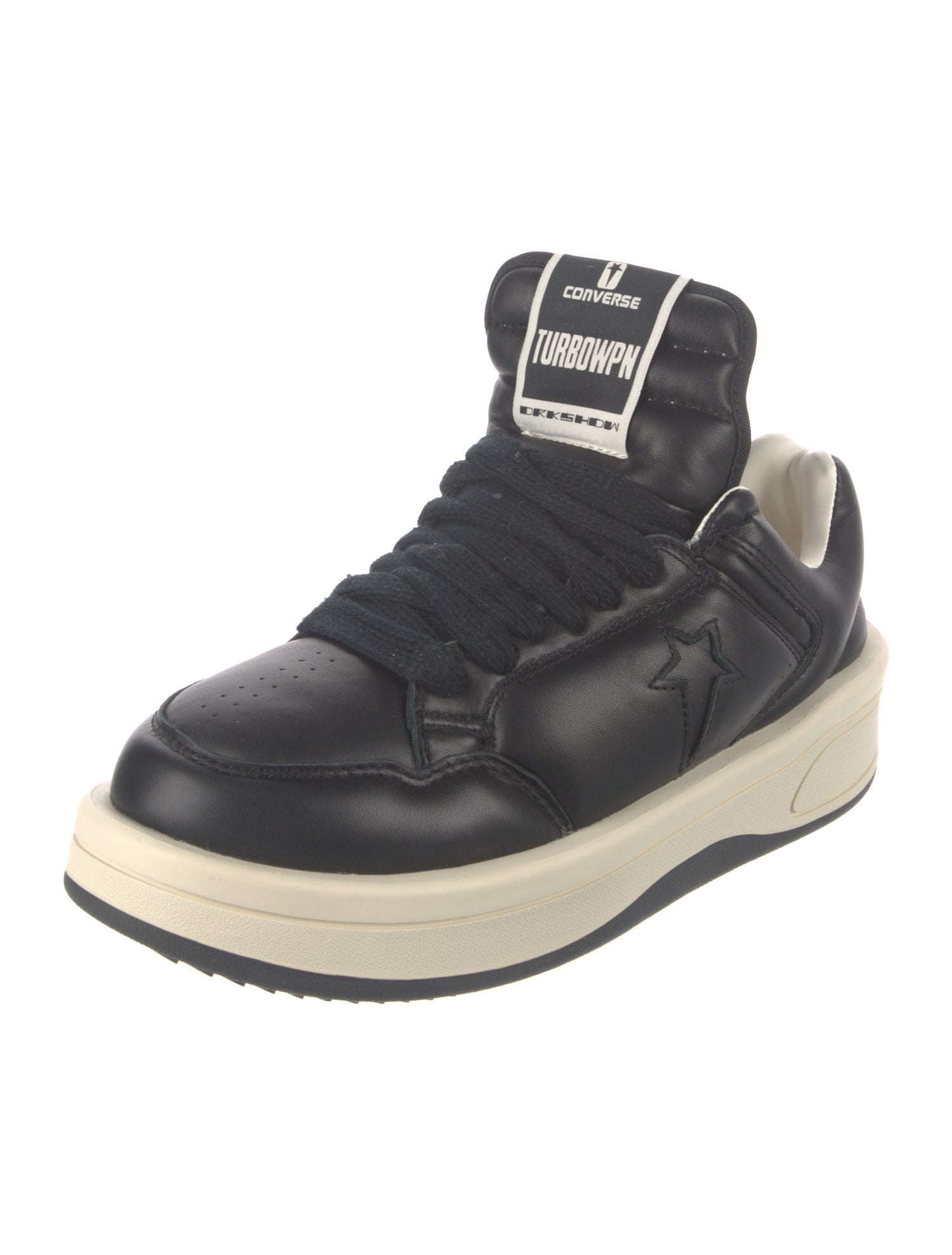 Converse x DRKSHDW Leather Embroidered Accent Sneakers