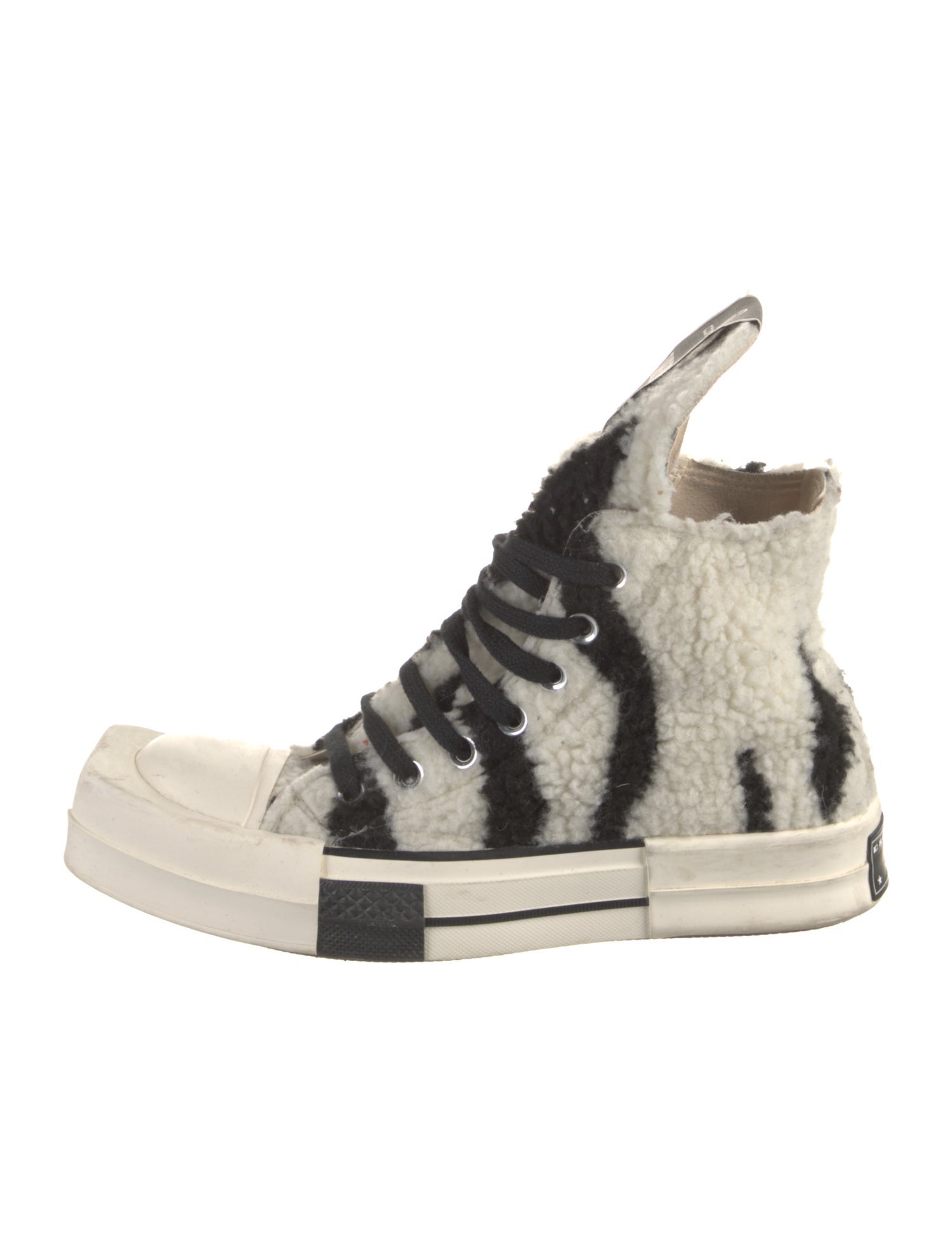 Converse x DRKSHDW Shearling Animal Print Athletic Sneakers