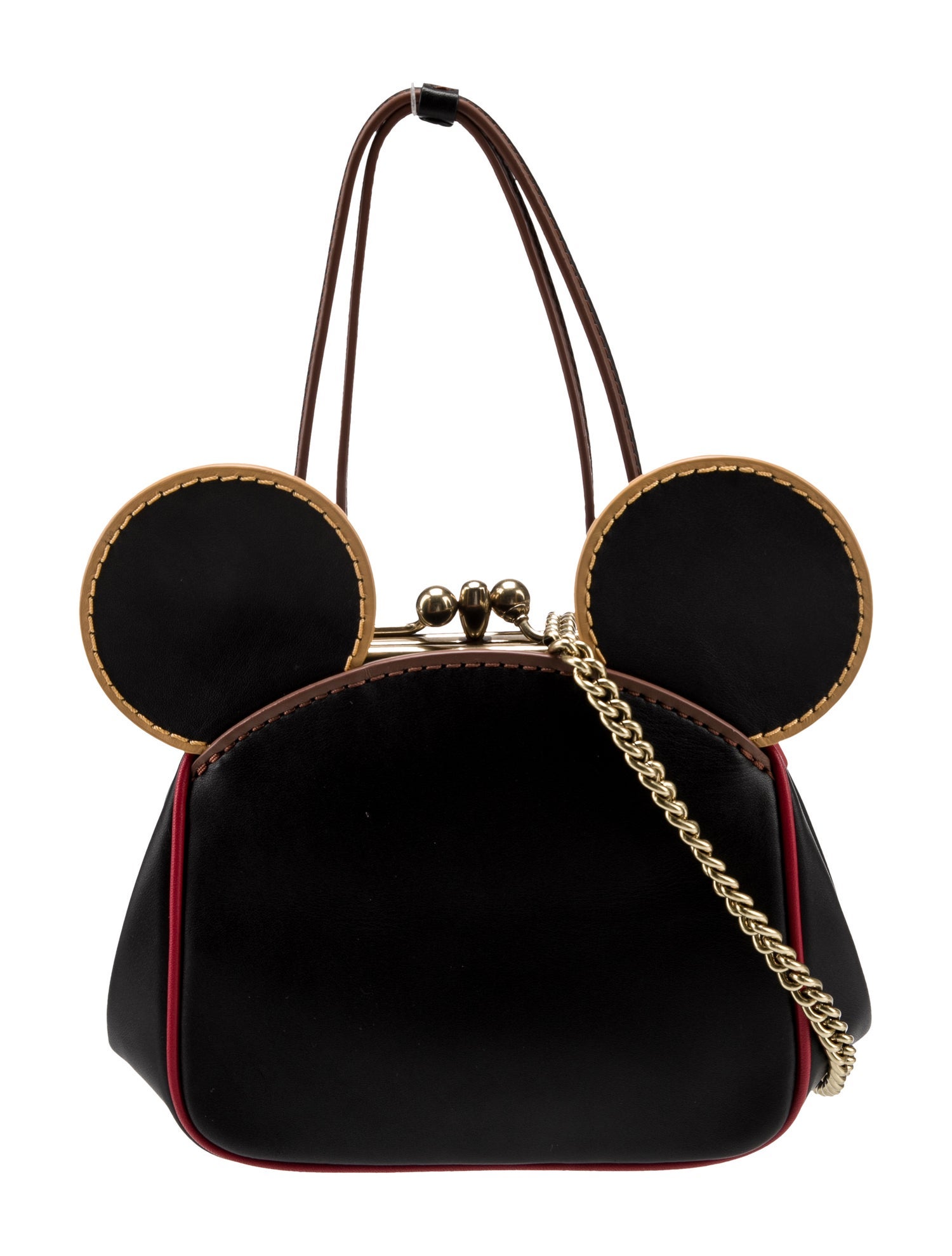 Coach x Disney Mickey Mouse x Keith Haring Leather Top Handle Bag