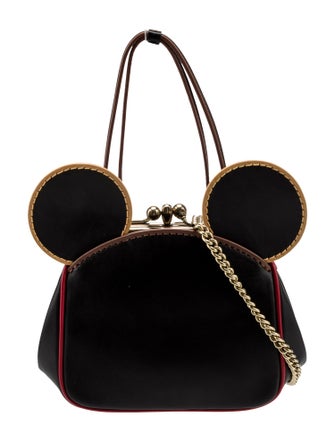 Coach x Disney Mickey Mouse x Keith Haring Leather Top Handle Bag
