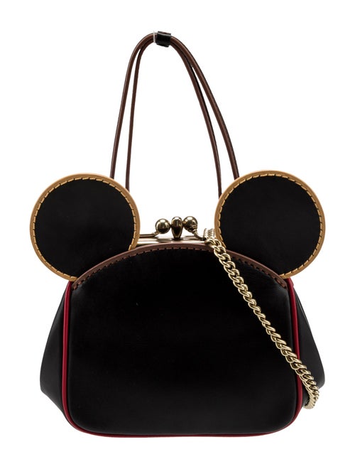 Coach x Disney Mickey Mouse x Keith Haring Leather Top Handle Bag