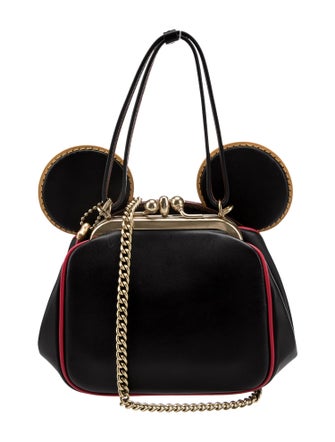 Coach x Disney Mickey Mouse x Keith Haring Leather Top Handle Bag