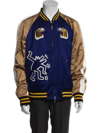 Coach 1941 x Keith Haring Striped Varsity Jacket