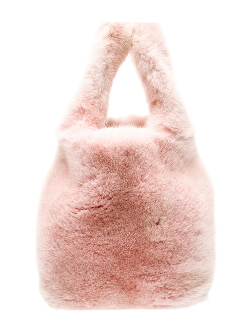 Color Temperature Faux Fur Top Handle Bag