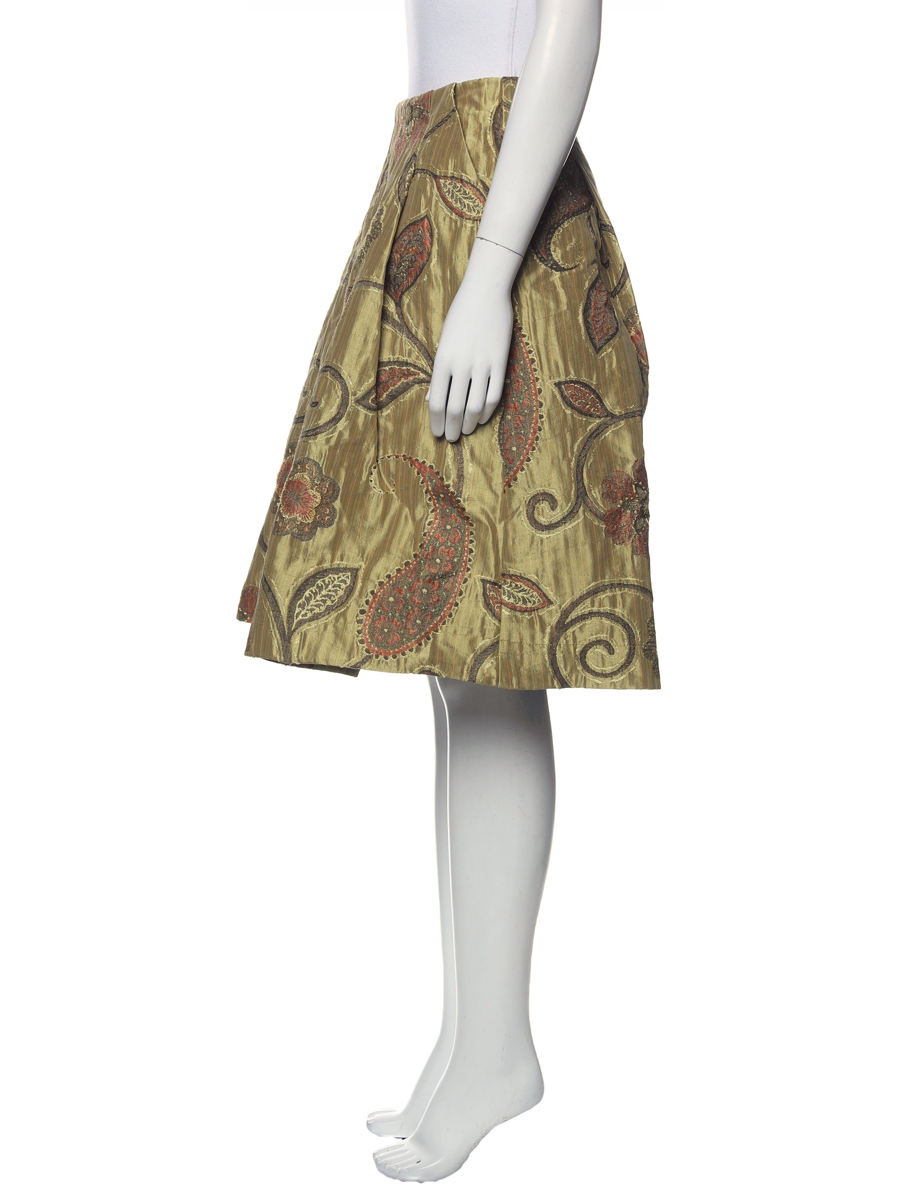 Roberto Collina Floral Print Knee-Length Skirt