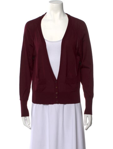 Roberto Collina Knitwear Merino Wool Plunge Neckline Sweater S