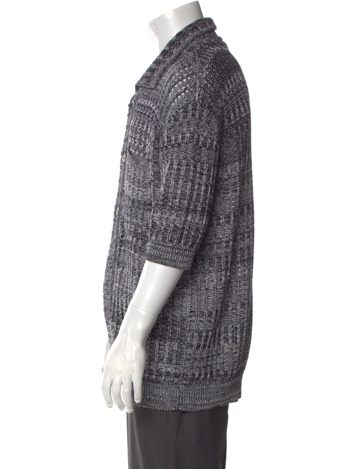 Roberto Collina Collar Three-Quarter Sleeve Cardigan w/ Tags