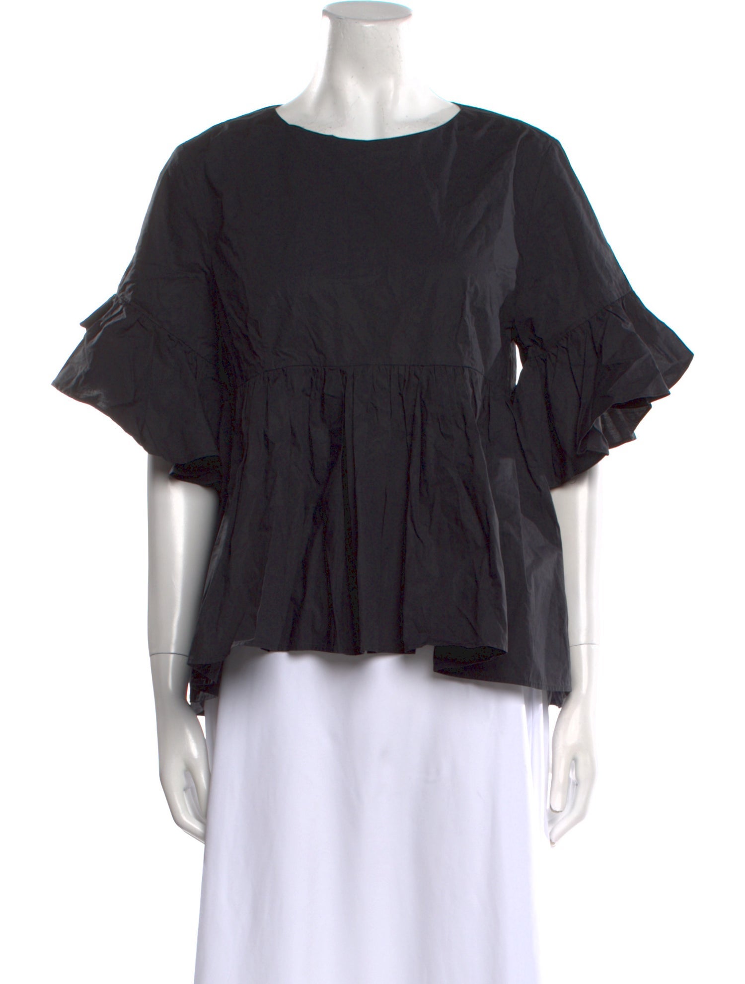 Roberto Collina Scoop Neck Short Sleeve Blouse