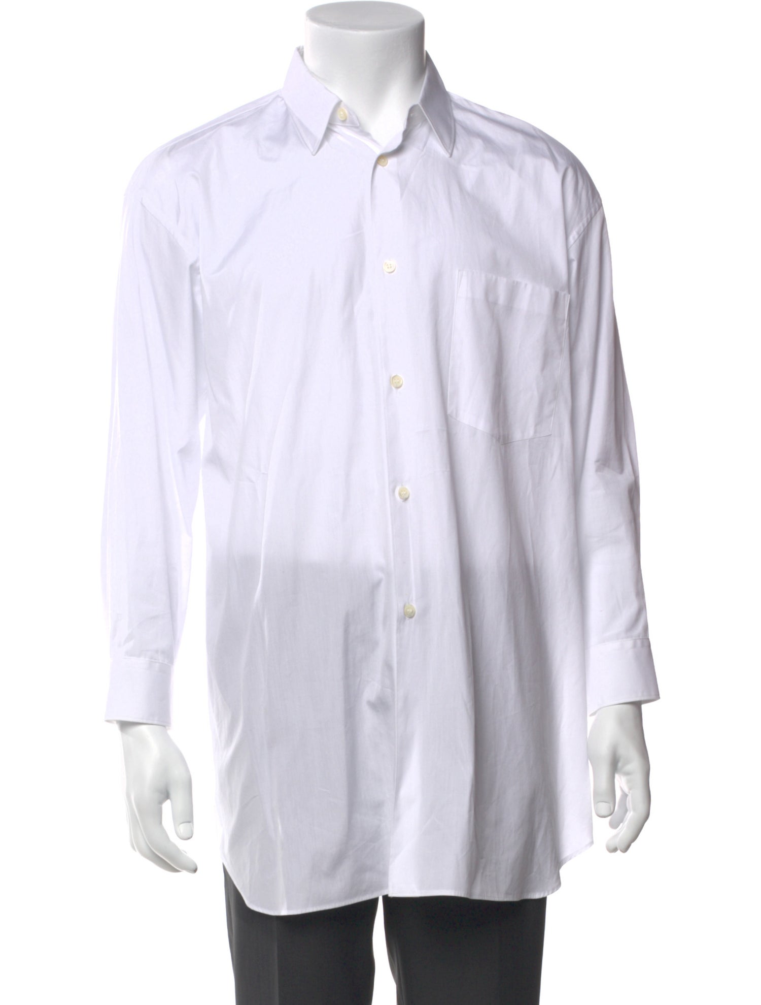 BLACK Comme des Garçons Striped Long Sleeve Dress Shirt