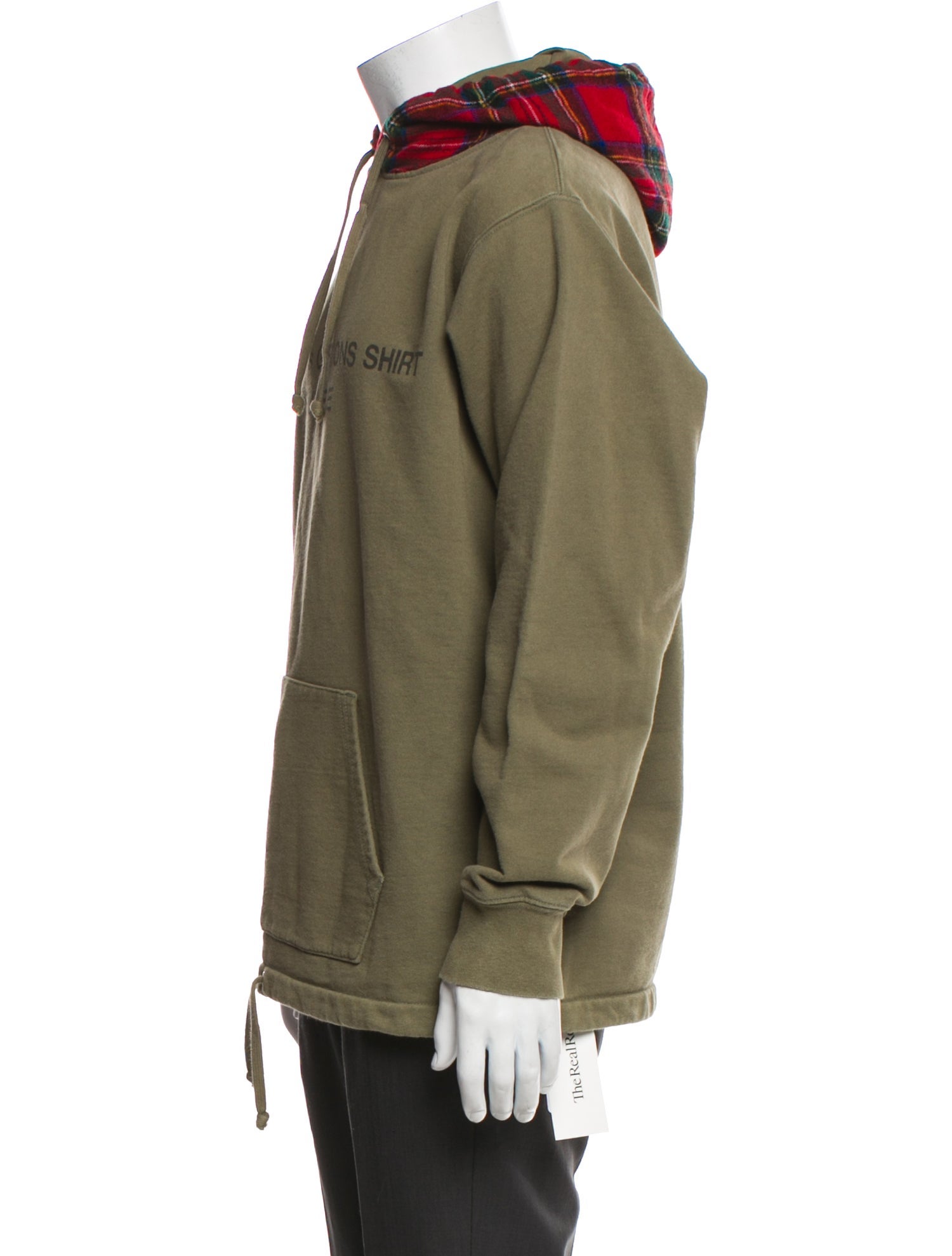 Comme des Garçons x Supreme 2015 Plaid Print Hoodie