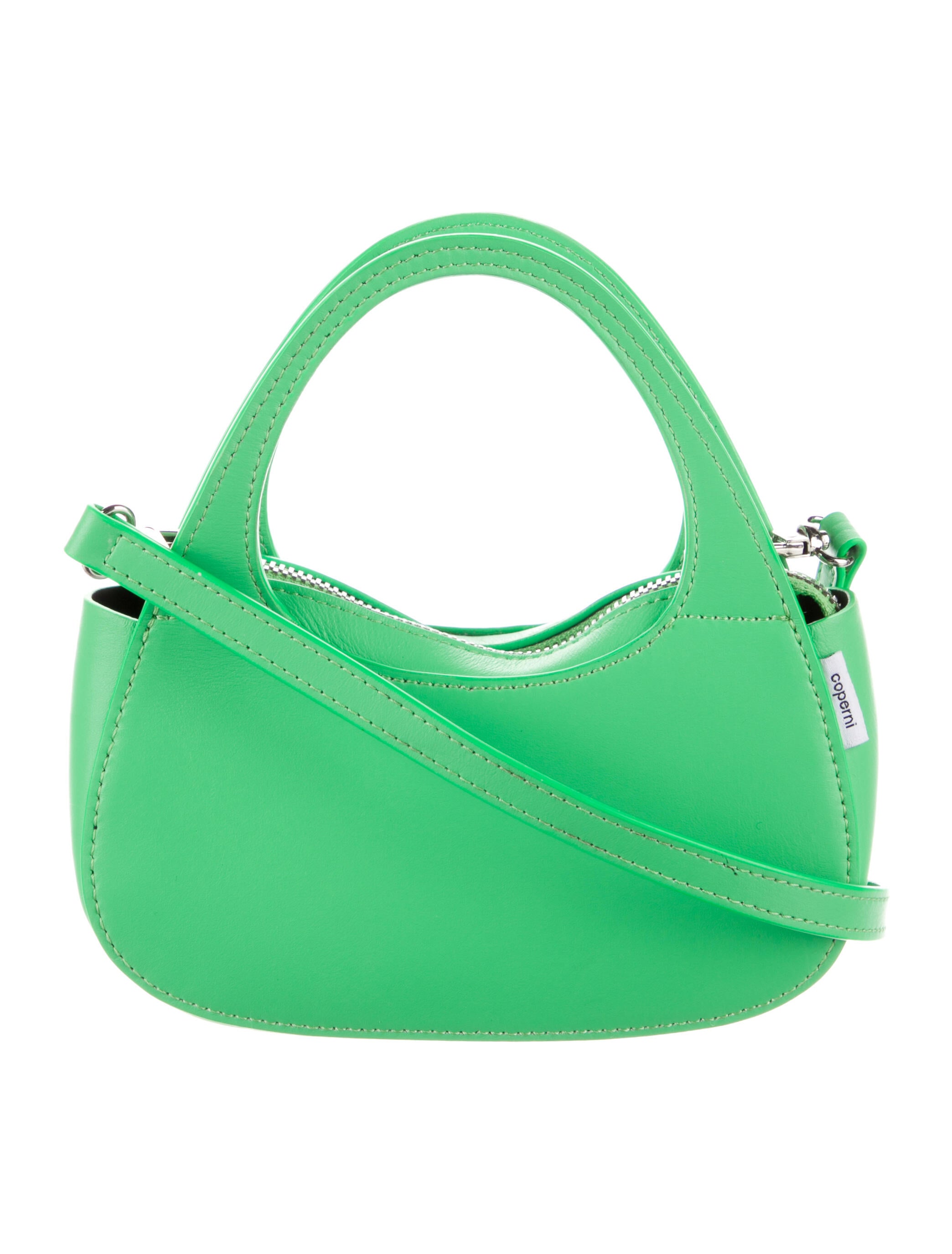 Coperni Leather Crossbody Bag Green Crossbody Bags, Handbags