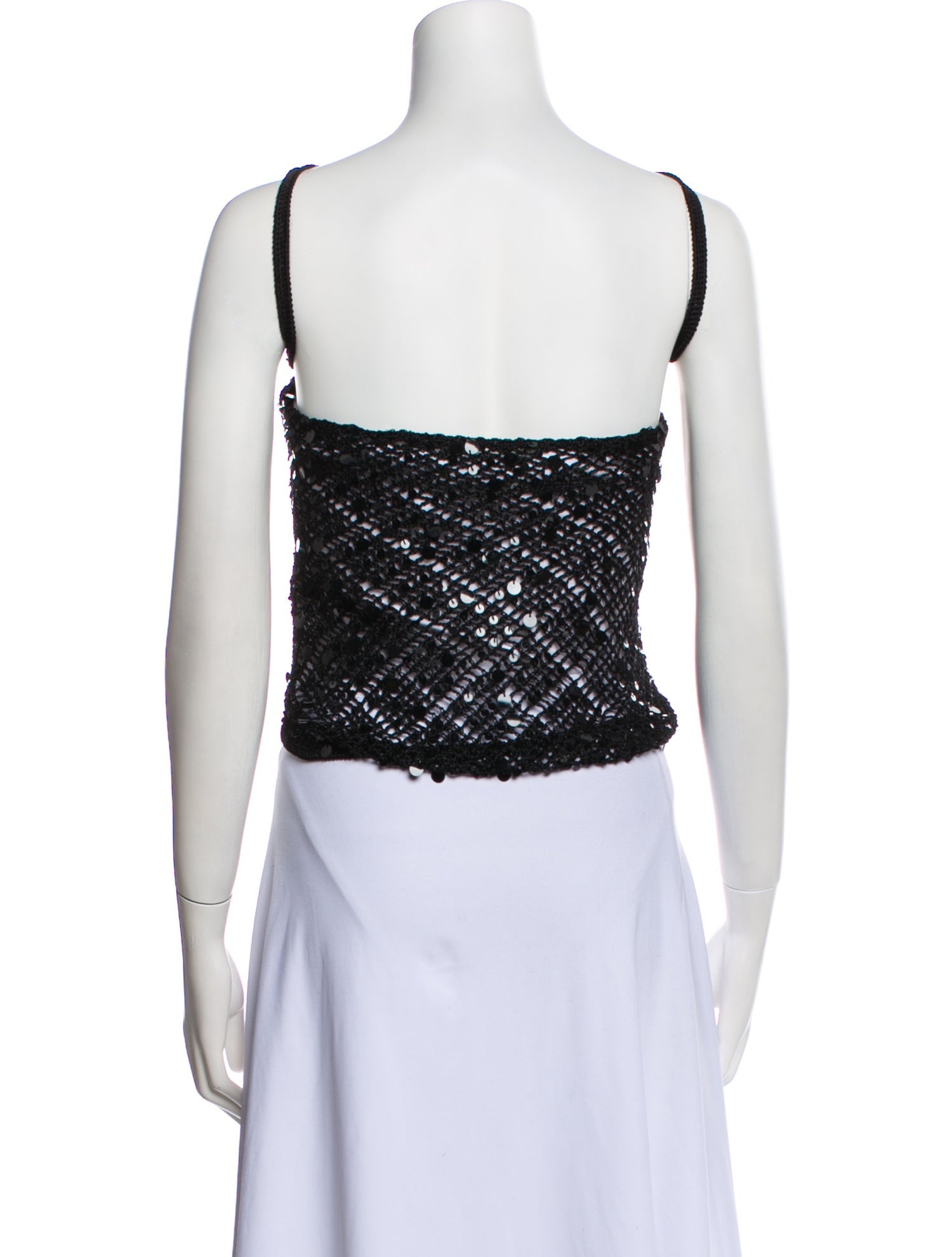 Coperni Patterned Halterneck Crop Top