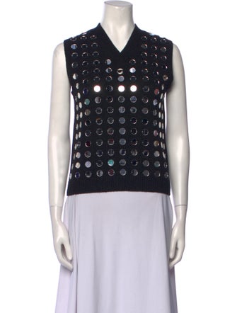 Coperni Wool Polka Dot Print Top