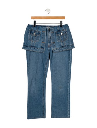 Coperni High-Rise Wide Leg Jeans