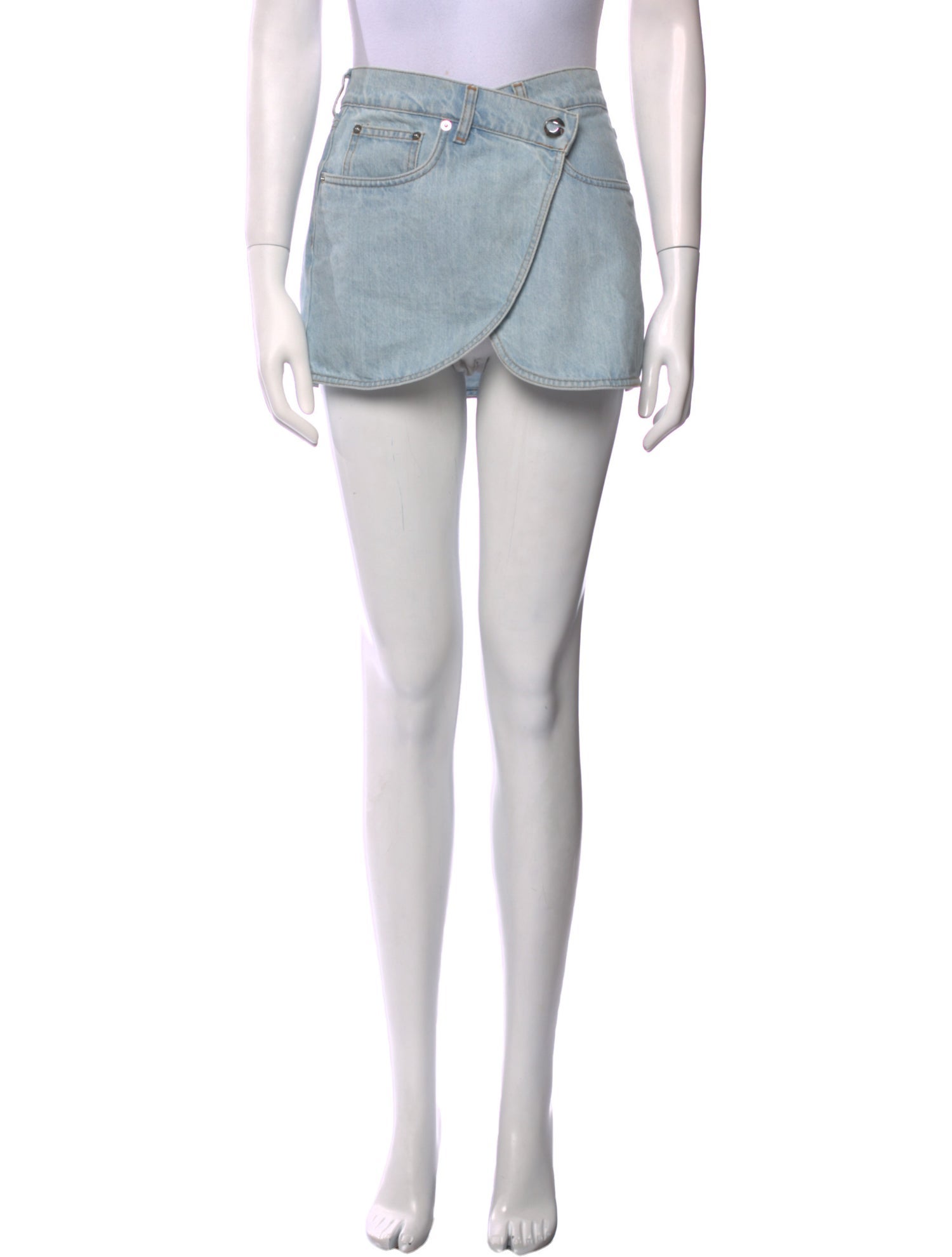 Coperni Distressed Accents Mini Skirt