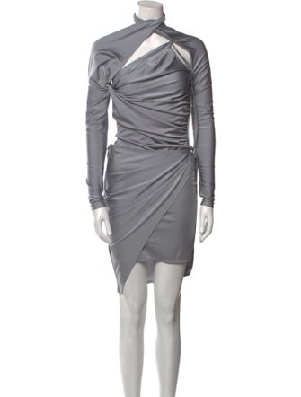 Coperni Mock Neck Mini Dress
