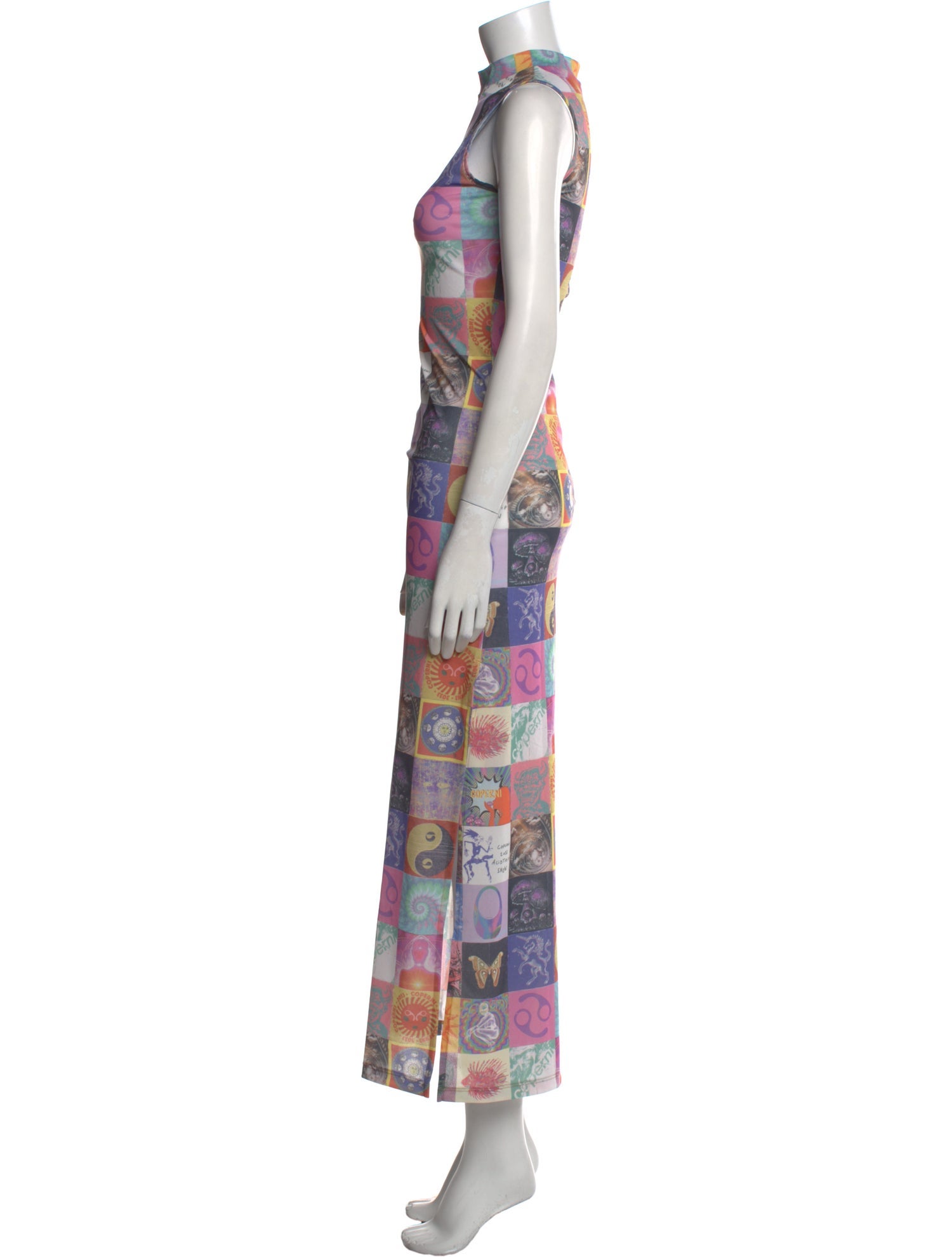 Coperni Printed Long Dress
